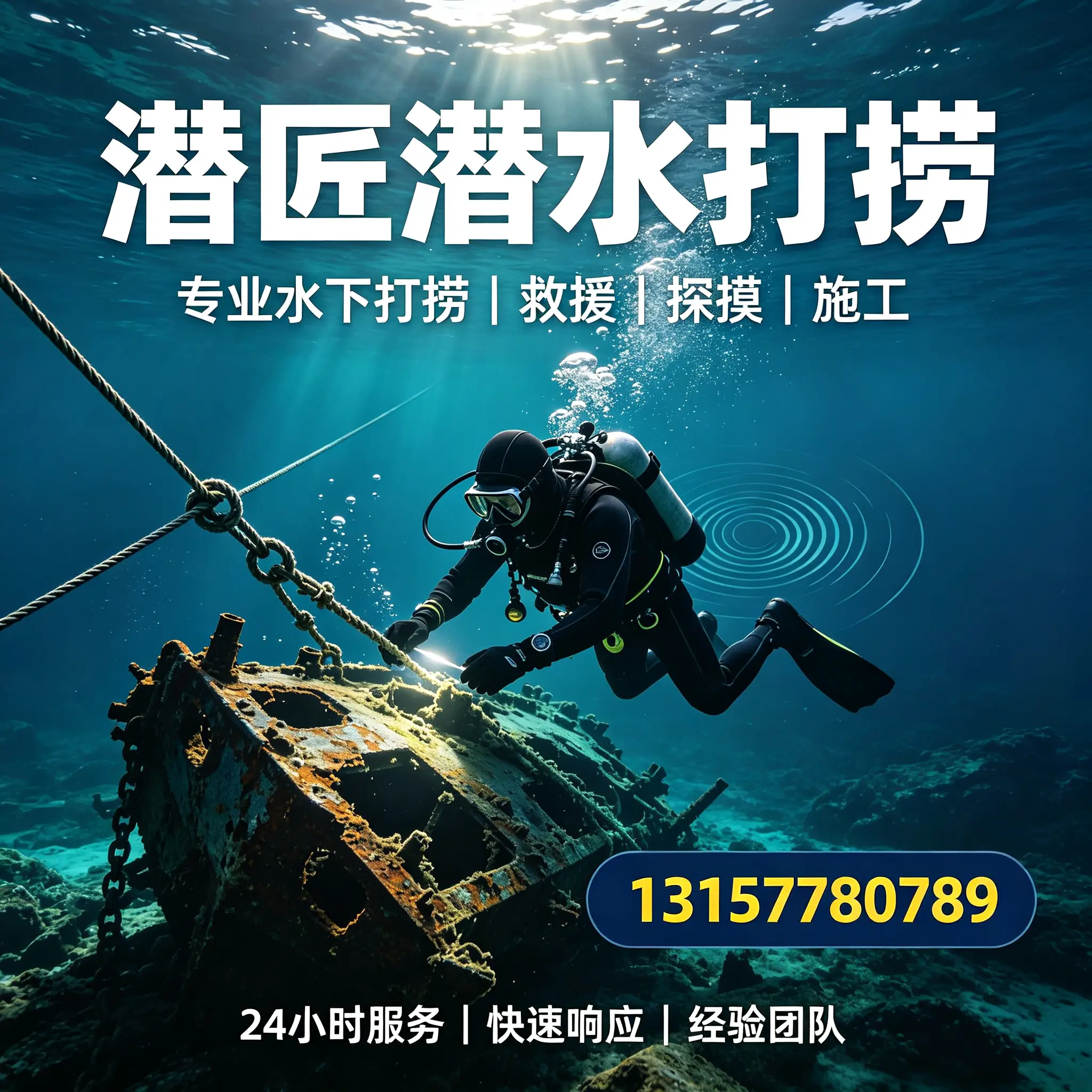鹤峰水下打捞作业服务产品